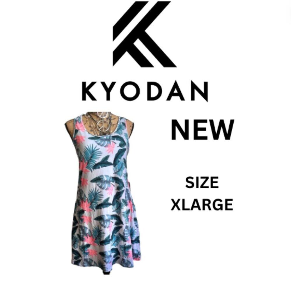 NEW KYODAN OUTDOOR Women's athletic tropical print summer dress SIZE XL